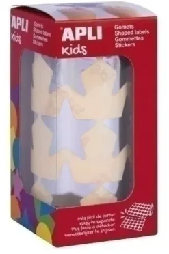 APLI GOMETS EN ROLLOS ESTRELLA 33M PLATA METALIZADO 17867