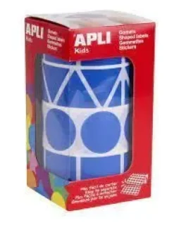 APLI GOMETS EN ROLLOS FIGURAS GEOMETRICAS AZUL 027MM 1357 UNIDADES