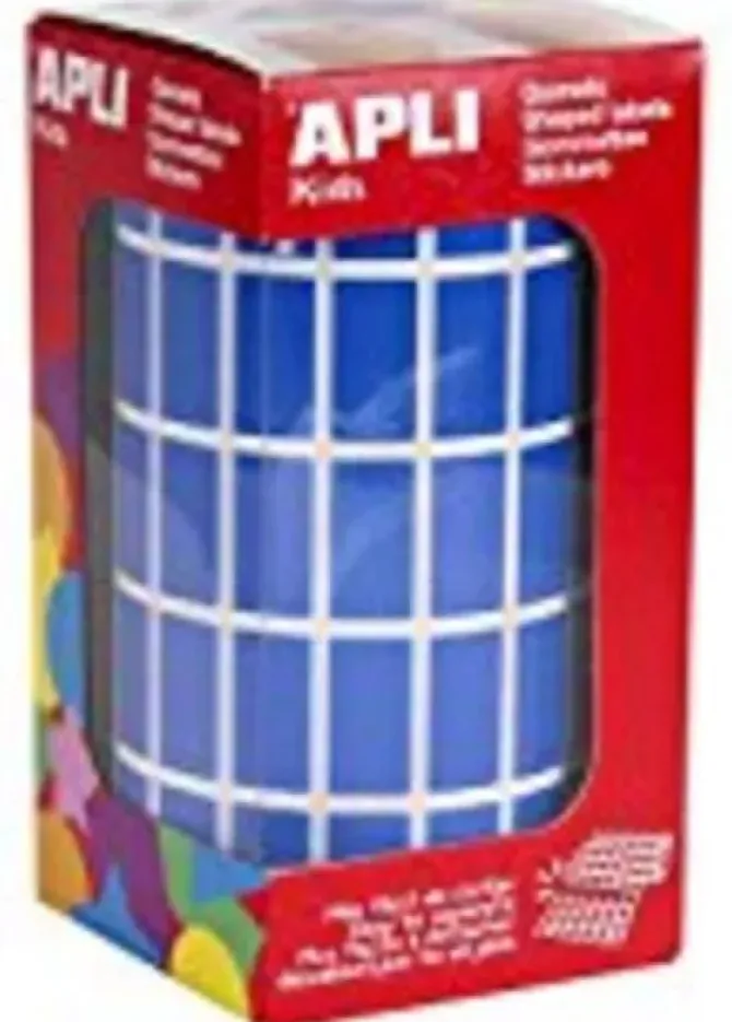 APLI GOMETS EN ROLLOS RECTANGULO 21X10 AZUL 04884