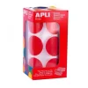 APLI GOMETS FORMAS GEOMETRICAS APLI REDONDO 33 MM ROJO AP17863