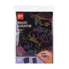 APLI MAGIC SCRATCH LAMINAS PARA RASCAR - TAMAÑO A4 - 10 HOJAS, 5 HERRAMIENTAS - DISTINTOS COLORES DE FONDO