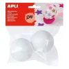 APLI PACK DE 2 BOLAS DE POREXPAN Ø 60 MM - COLOR BLANCO