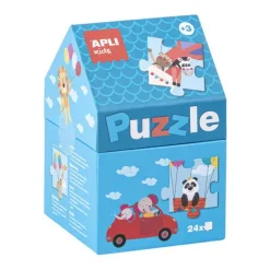 APLI PUZLE CASITA INFANTIL DE 24 PIEZAS - TAMAÑO 42X28MM - PIEZAS RESISTENTES Y SEGURAS - DESARROLLO DE HABILIDADES Y CAPACIDADES - ACABADO BRILLANTE - COLORIDO