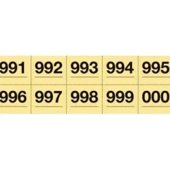 APLI TALONARIO RIFAS 1-1000 HORIZONTAL CON MICROCORTES COLORES SURTIDOS AP12938 A-915