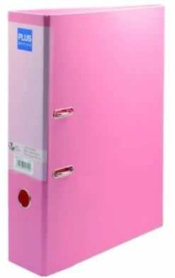 ARCHIVADOR PLUS.3 F. 80MM ROSA PASTEL 181151