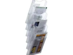 ARCHIVO 2000 EXPOSITOR DE 7 COMPARTIMENTOS A4 VERTICAL TRANSPARENTE.155X239X665 MM.REF.6126 CS37949