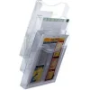 ARCHIVO 2000 EXPOSITOR DE 3 COMPARTIMENTOS A4 VERTICAL TRANSPARENTE.155X239X455MM.FIJACIÓN A PARED 6123 CS37948