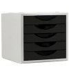 ARCHIVO 2000 MODULO DE 5 CAJONES COLOR NEGRO