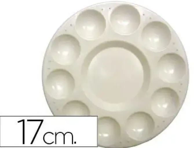ARTIST PALETA CIRCULAR 17CM PLASTICO CS57259