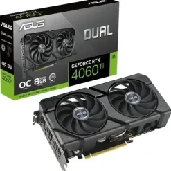 ASUS DUAL GEFORCE RTX 4060 TI EVO OC EDITION TARJETA GRAFICA 8GB GDDR6 DLSS3