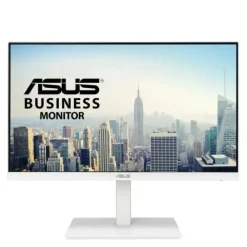 ASUS MONITOR 23.8 IPS LED FULLHD 1080P 75HZ - RESPUESTA 5MS - AJUSTABLE EN ALTURA Y GIRATORIO - ANGULO DE VISION 178° - 16:9 - HDMI, DPORT - VESA 100X100MM - COLOR BLANCO
