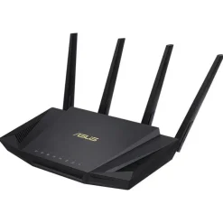 ASUS RT-AX58U ROUTER AX 3000 WIFI 6 DUAL BAND - VELOCIDAD COMBINADA DE UNOS 3000MBPS - 4 PUERTOS RJ45 LAN, 1 PUERTO RJ45 WAN - 4 ANTENAS EXTERNAS