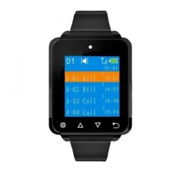 AVPOS AVP-AC-W01 RELOJ AVISADOR CAMAREROS - 4 MENSAJES SIMULTANEOS - VIBRACION - PITIDO - COLOR NEGRO