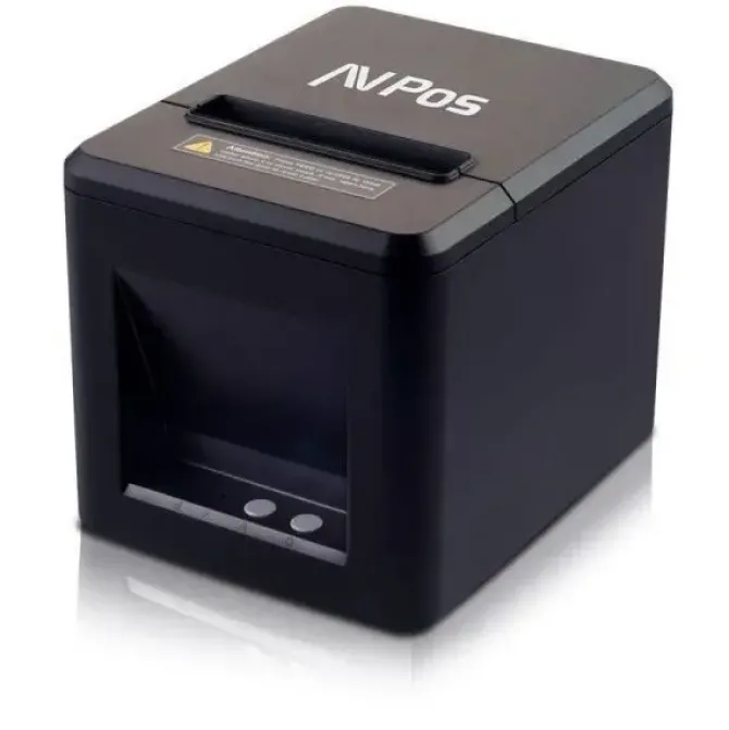 AVPOS AVP-TC40NET IMPRESORA TERMICA TICKETS - VELOCIDAD 260MM/S - AUTOCORTE PARCIAL - USB Y LAN - COLOR NEGRO
