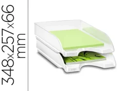 BANDEJA DE SOBREMESA CEP PROTECT ANTIBACTERIANA PLASTICO COLOR BLANCO 348X257X66 MM