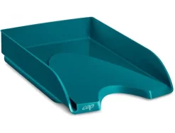 BANDEJA DE SOBREMESA CEP RIVIERA PLASTICO COLOR ESMERALDA 348X257X66 MM