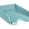BANDEJA DE SOBREMESA CEP RIVIERA PLASTICO COLOR VERDE AGUA 348X257X66 MM