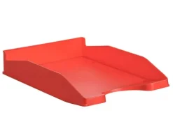 BANDEJA SOBREMESA ARCHIVO 2000 ECOGREEN PLASTICO 100% RECICLADA APILABLE FORMATOS DIN A4 Y FOLIO COLOR ROJO