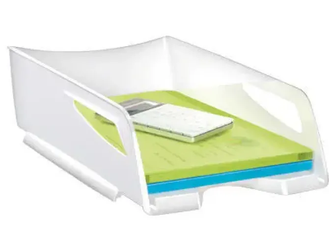 BANDEJA SOBREMESA CEP MAXI DE GRAN CAPACIDAD PLASTICO BLANCA 386X270X115 MM