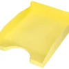 BANDEJA SOBREMESA PLASTICO Q-CONNECT AMARILLO PASTEL OPACO 240X70X340MM