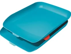 BANDEJA SOBREMESA PLASTICO LEITZ COSY SET DE 2 UNIDADES AZUL 274X81X407 MM