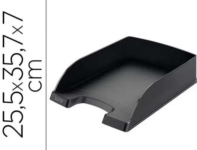 BANDEJA SOBREMESA PLASTICO LEITZ RECYCLE NEGRO 255X357X70 MM