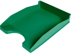 BANDEJA SOBREMESA PLASTICO Q-CONNECT VERDE OPACO