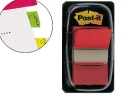 BANDERITAS SEPARADORAS 680-1 ROJAS -DISPENSADOR DE 50