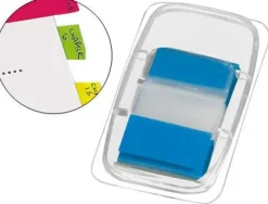 BANDERITAS SEPARADORAS Q-CONNECT AZULES DISPENSADOR DE 50