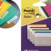 BANDERITAS SEPARADORAS RIGIDAS DISPENSADOR 4 COLORES POST-IT INDEX 686-F-1 GRANDES 24 BANDERITAS