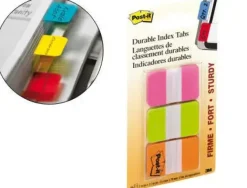 BANDERITAS SEPARADORAS RIGIDAS DISPENSADOR 3 COLORES POST-IT INDEX 686-PGO MEDIANOS22 BANDERITAS POR COLOR