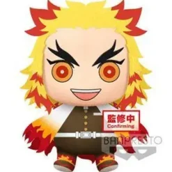 BANPRESTO DEMON SLAYER KIMETSU NO YAIBA KYOJURO RENGOKU - PELUCHE GRANDE - ALTURA 32CM APROX.