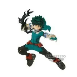 BANPRESTO MY HERO ACADEMIA THE AMAZING HEROES PLUS VOL. 2 IZUKU MIDORIYA DEKU LATIGO NEGRO - FIGURA DE COLECCION - ALTURA 13CM APROX. - FABRICADA EN PVC