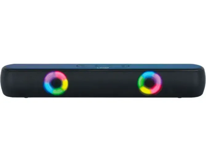 BARRA DE SONIDO Q-CONNECT BLUETOOTH CON ILUMINACION LED Y CONTROL DE VOLUMEN COLOR NEGRO