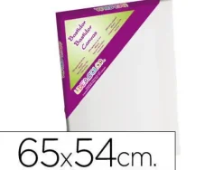 BASTIDOR LIDERCOLOR 15F LIENZO GRAPADO LATERAL ALGODON 100% MARCO PAWLONIA 1,8X3,8 CM BORDES MADERA 65X54 CM