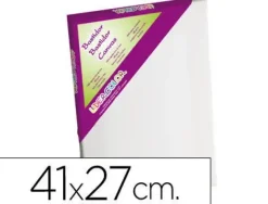 BASTIDOR LIDERCOLOR 6P LIENZO GRAPADO LATERAL ALGODON 100% MARCO PAWLONIA 1,8X3,8 CM BORDES MADERA 41X27 CM