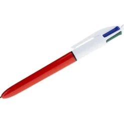 BIC 4 COLOURS ORIGINAL FINE BOLIGRAFO DE BOLA RETRACTIL - PUNTA DE 0.8MM - TRAZO DE 0.36MM - TINTA CON BASE DE ACEITE - CUERPO NATANJA/BLANCO - 4 COLORES