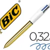 BIC BOLIGRAFO BIC CUATRO COLORES SHINE ORO PUNTA DE 1 MM