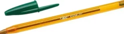 BIC CRISTAL ORIGINAL FINE BOLIGRAFO DE BOLA - PUNTA REDONDA DE 0.8MM - TRAZO DE 0.30MM - TINTA CON BASE DE ACEITE - TRANSLUCIDO - COLOR VERDE