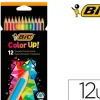 BIC INTENSITY COLOR UP CAJA DE 12 LAPICES TRIANGULARES DE COLORES SURTIDOS - FABRICADOS EN RESINA - MINA ULTRARESISTENTE DE 3.20MM