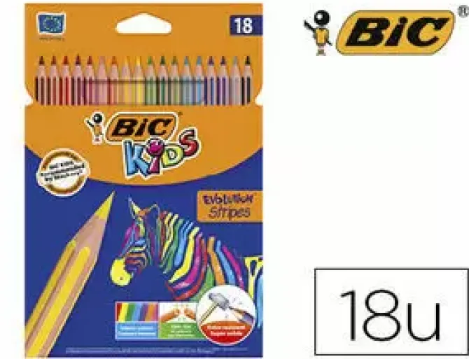 BIC LAPICES COLORES BIC TROPICOLOR 18COL 832567 MAK649581