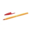 BIC ORANGE ORIGINAL FINE BOLIGRAFO DE BOLA - PUNTA REDONDA DE 0.8MM - TRAZO DE 0.30MM - TINTA CON BASE DE ACEITE - CUERPO NARANJA - COLOR ROJO