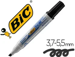 BIC VELLEDA 1751 ECOLUTIONS MARCADORES PARA PIZARRA - PUNTA BISELADA - TRAZO ENTRE 3MM Y 5.5MM - TINTA CON BASE DE ALCOHOL - ECOLOGICO - BORRADO OPTIMO - COLOR NEGRO