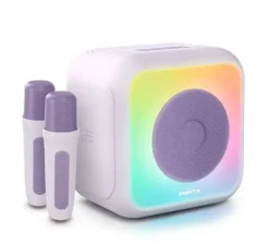 BIGBEN ALTAVOZ BLUETOOTH - DOS MICROFONOS INALAMBRICOS - POTENCIA MUSICAL 30W - COLOR LILA