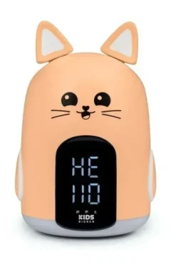 BIGBEN KIDS DESPERTADOR LUZ NOCTURNA TACTIL - ALARMA PROGRAMABLE CON 3 SONIDOS - INTENSIDAD DE LUZ AJUSTABLE - PANTALLA CON HORA - COLOR NARANJA