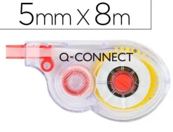 BISMARK CINTA CORRECTORA 5MM X 8M - CUERPO TRANSPARENTE - FORMA ERGONOMICA