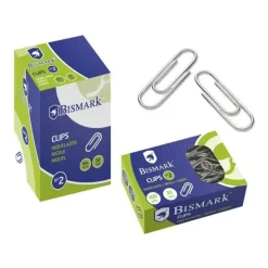 BISMARK PACK DE 100 CLIPS Nº2 32MM - NIQUELADOS