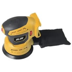 BLIM LIJADORA ROTORBITAL A BATERIA 20V 2AH 125MM - VELOCIDAD 7000-12000RPM - DEPOSITO PARA EL POLVO - LUZ LED