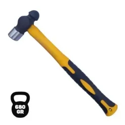 BLIM MARTILLO DE BOLA - PESO 680 GR - CABEZA DE ACERO FORJADO - MANGO DE FIBRA DE VIDRIO - COLOR NEGRO