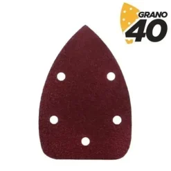 BLIM PACK DE 10 LIJAS CON VELCRO PARA LIJADORA BL0124 - GRANO 40 - FORMATO TRIANGULAR